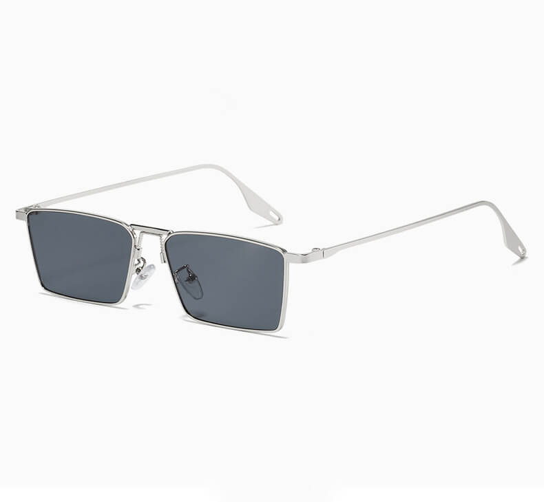 NEXUS Rectangular Sunglasses - Silver Black