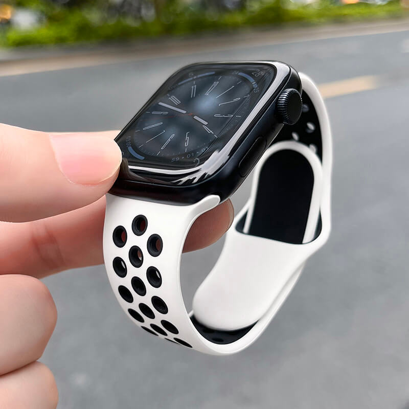 AirLoop Band For Apple Watch - White Black