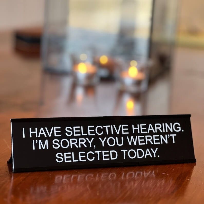 Funny Desk Name Plate