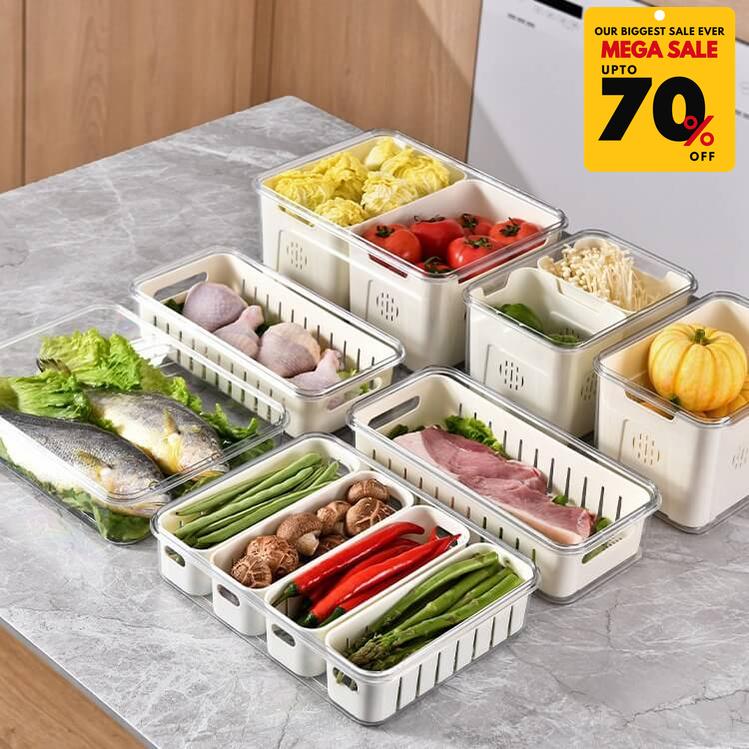 Food Storage Containers With Drain Basket