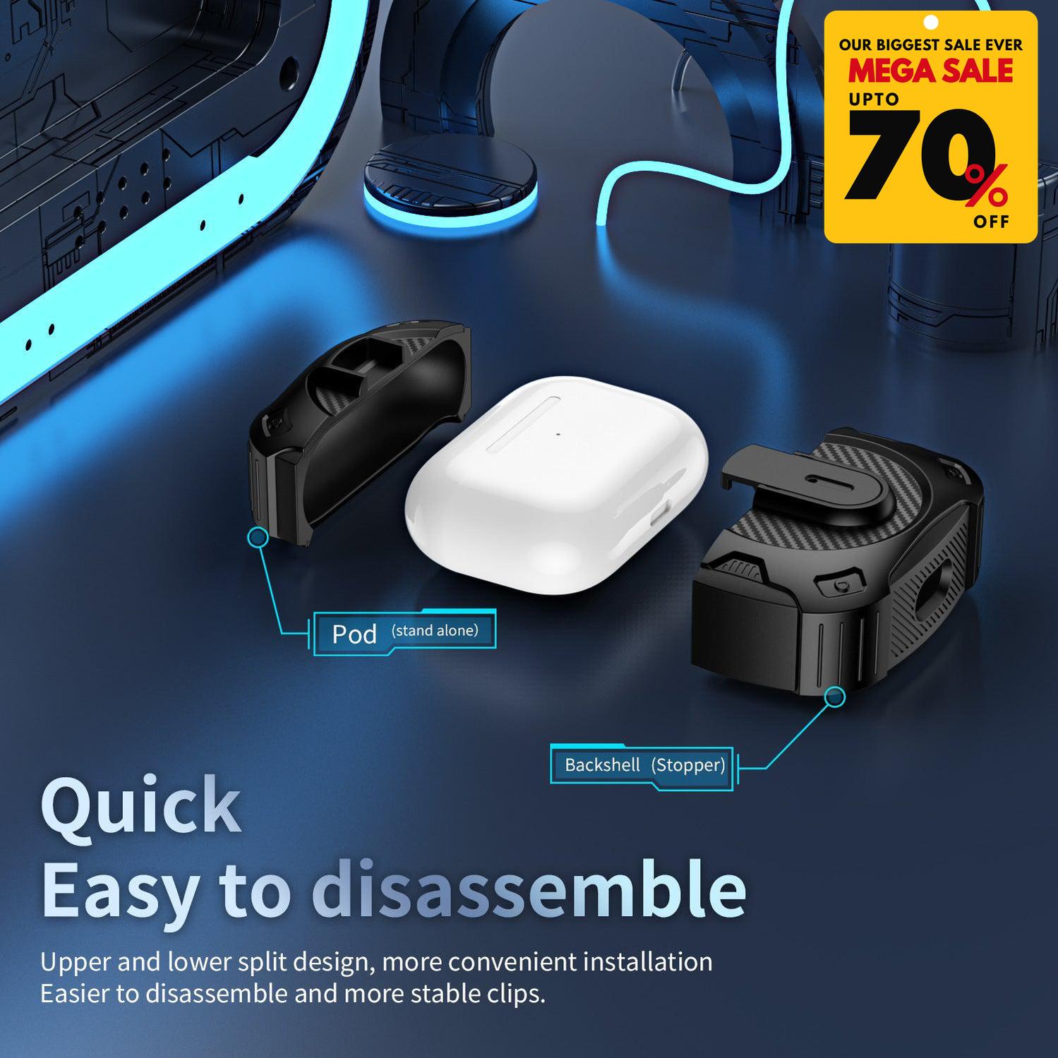 TitanX AirPods Case - Silver