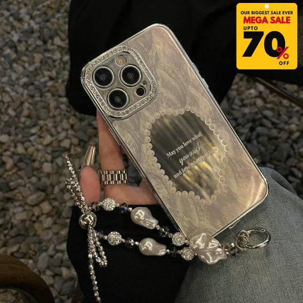Vintage Pearl Heart iPhone Case with Charm Bracelet-DIVERSITY