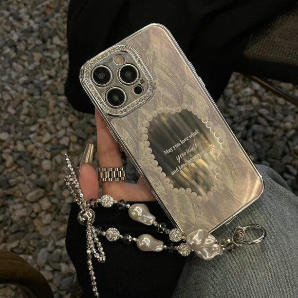 Vintage Pearl Heart iPhone Case with Charm Bracelet-DIVERSITY