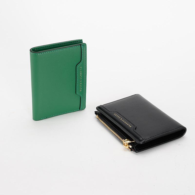 Women's Leather Compact Wallet-DIVERSITY