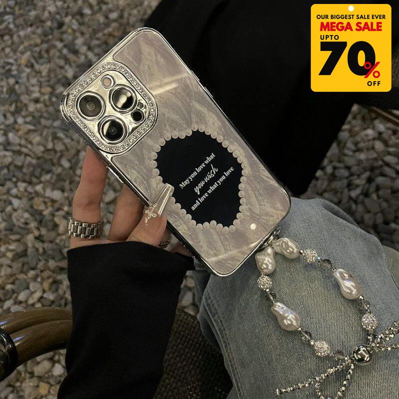 Vintage Pearl Heart iPhone Case with Charm Bracelet-DIVERSITY