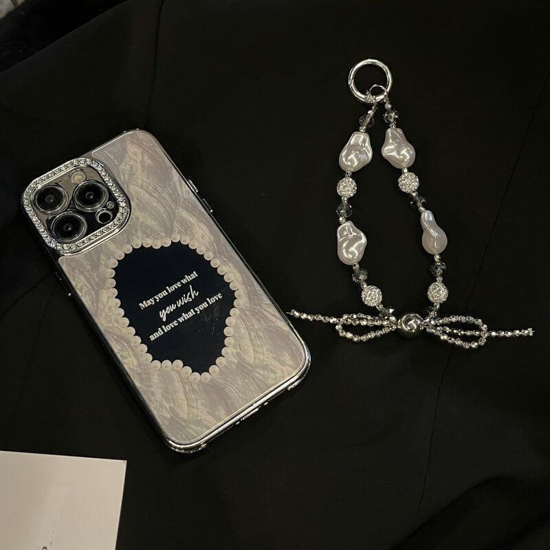 Vintage Pearl Heart iPhone Case with Charm Bracelet-DIVERSITY