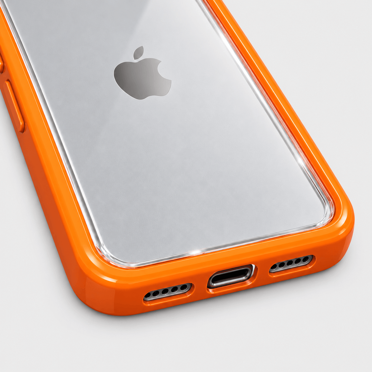 Transparent Lens Ring iPhone Case - Orange