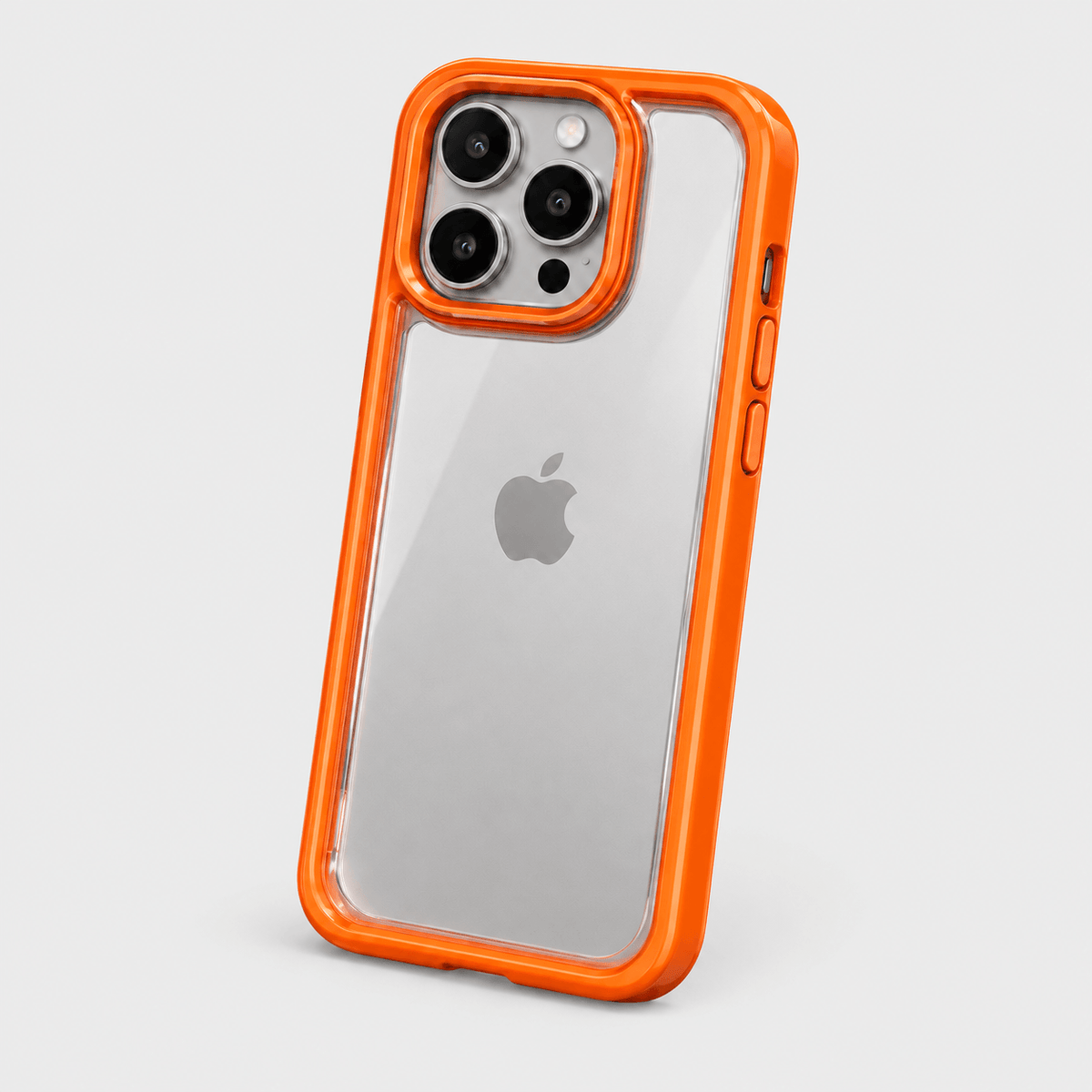 Transparent Lens Ring iPhone Case - Orange