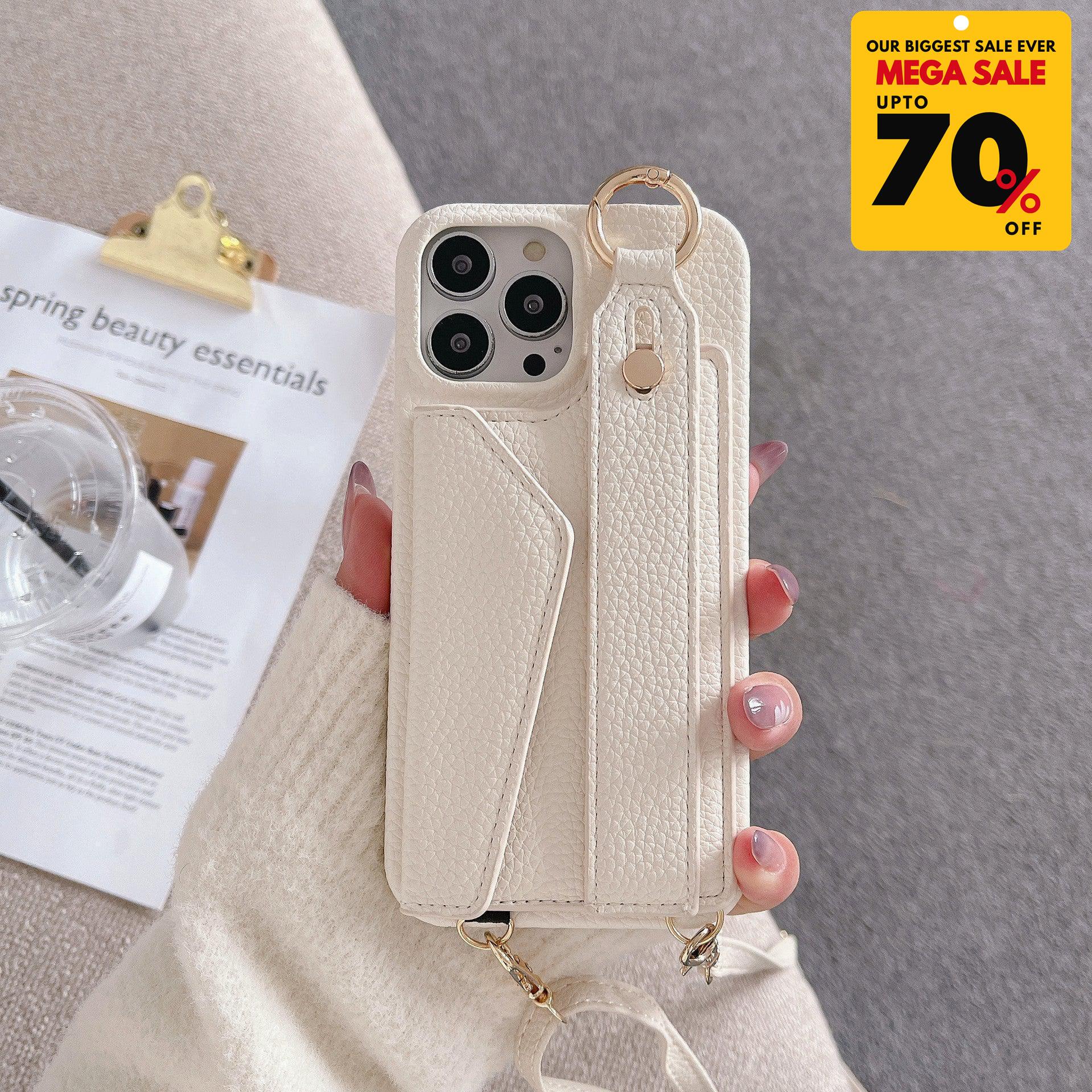 Faux Leather Crossbody Phone Case-DIVERSITY