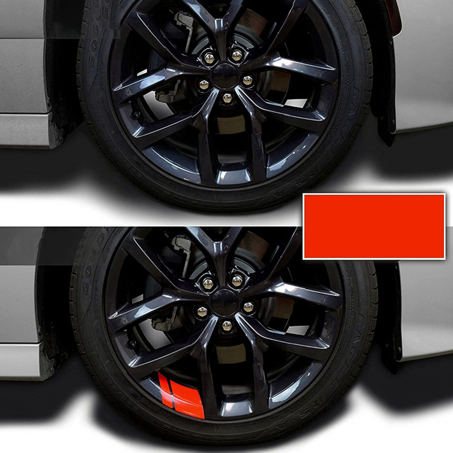 6 PCS Reflective Car Vinyl Rim Stickers-DIVERSITY