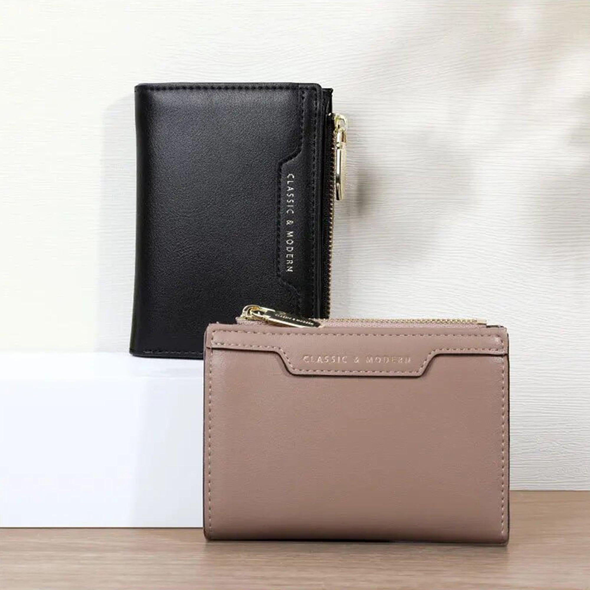 Women's Leather Compact Wallet-DIVERSITY