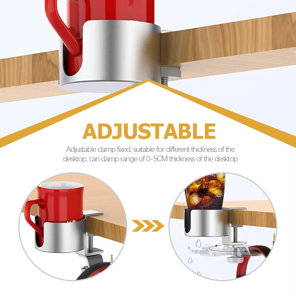 2 in 1 Desk Cup Holder with Headphone Hanger