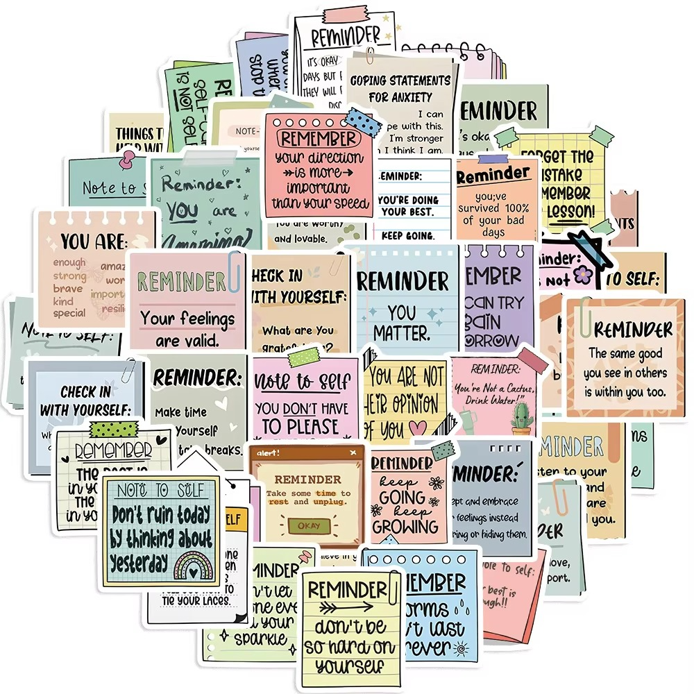 Aesthetic Decorative Stickers For Laptop & Journal