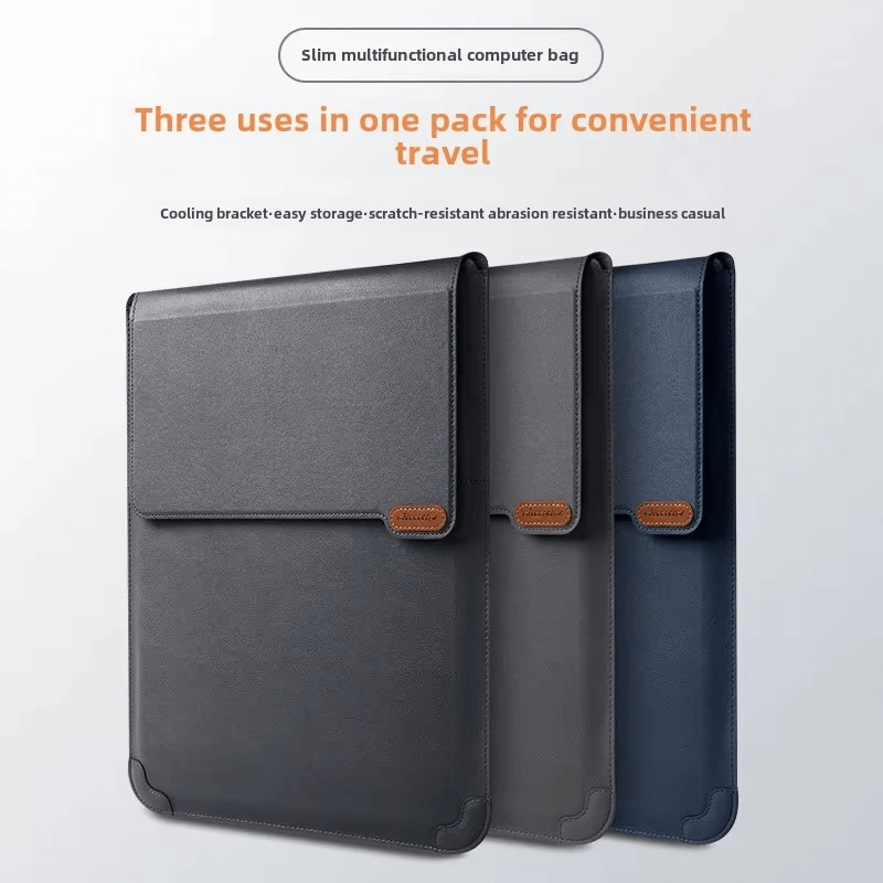 Nillkin Portable Laptop Sleeve Protector and Stand - Water Ripple Black