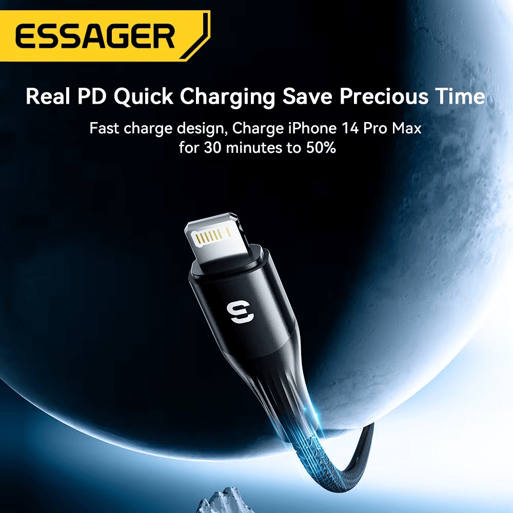 Essager 29W PD USB-C to Lightning Charging Cable