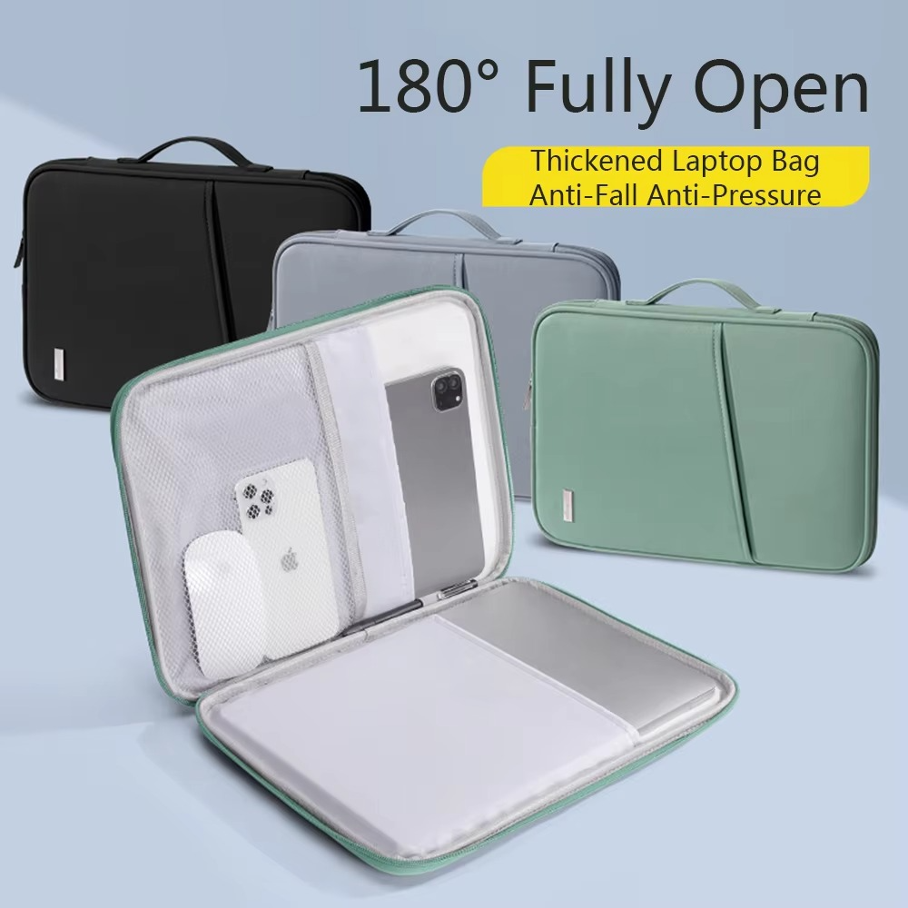 TAIKESEN Minimalist Laptop Sleeve Bag With Power Pack - Black