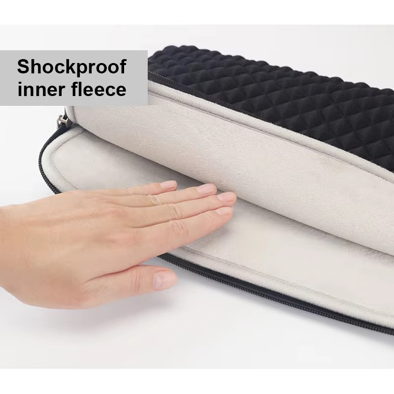 Diamond Pattern Laptop Sleeve With Power Pouch
