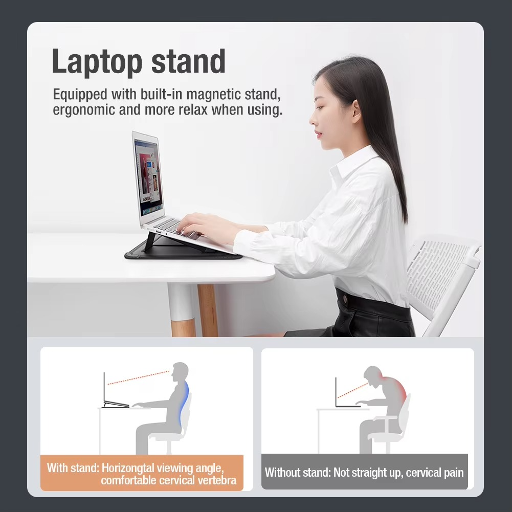 Nillkin Portable Laptop Sleeve Protector and Stand - Grey