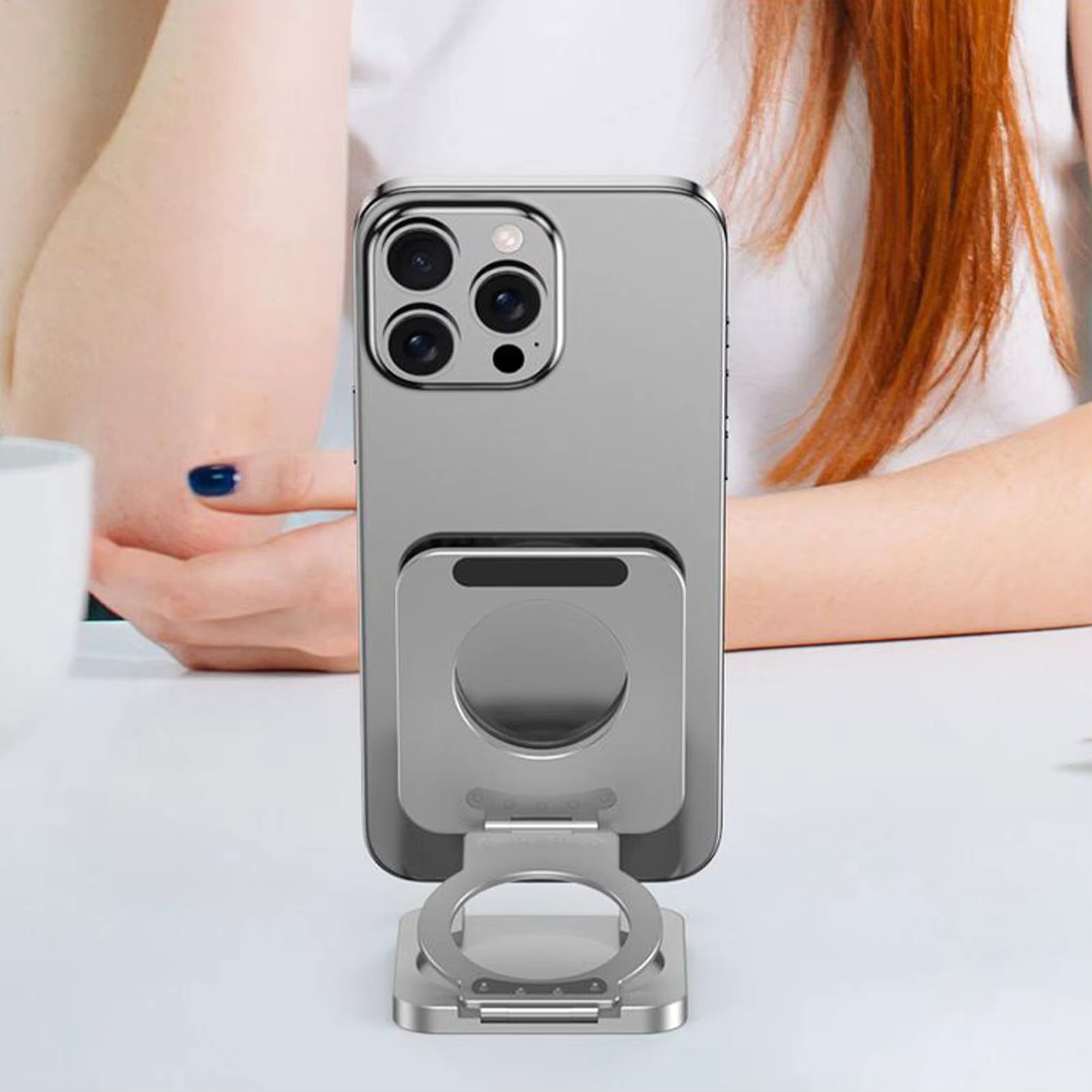 Dual Magnetic Foldable Phone Holder Stand