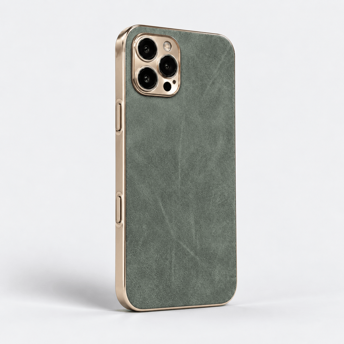 Suede Leather iPhone Case - Green