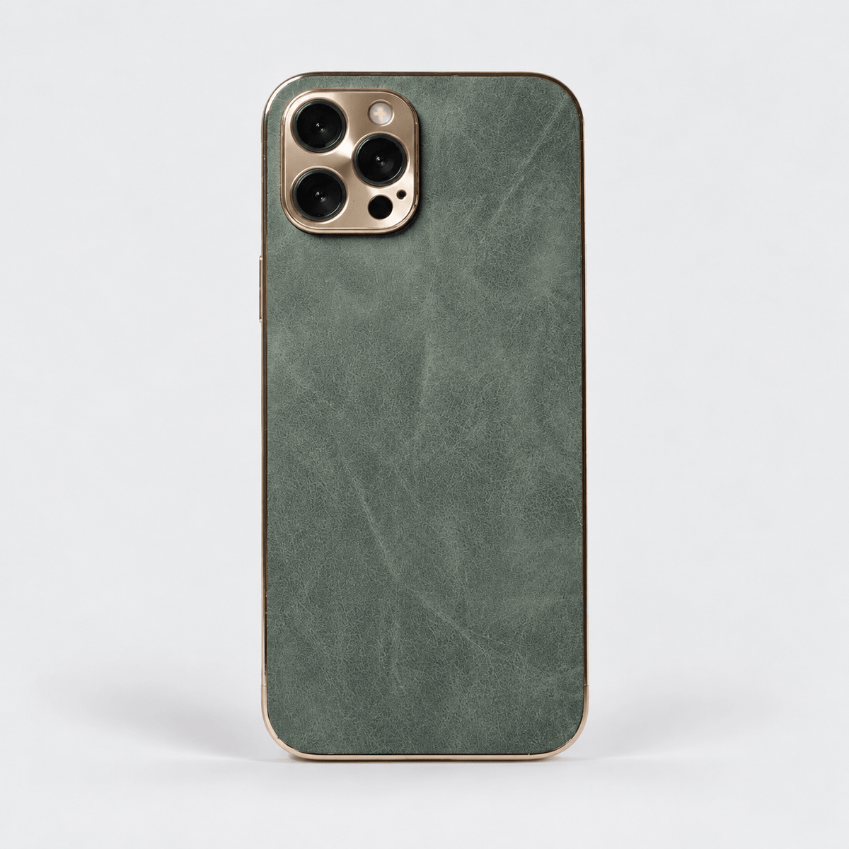 Suede Leather iPhone Case - Green