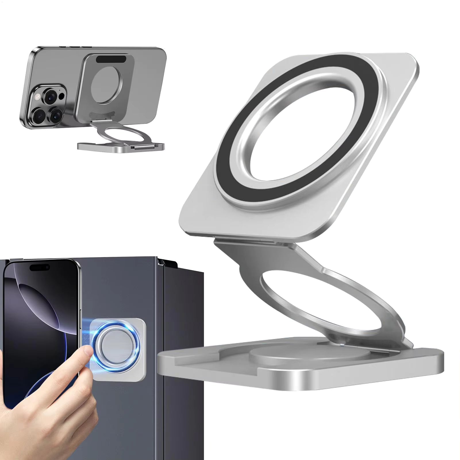 Dual Magnetic Foldable Phone Holder Stand
