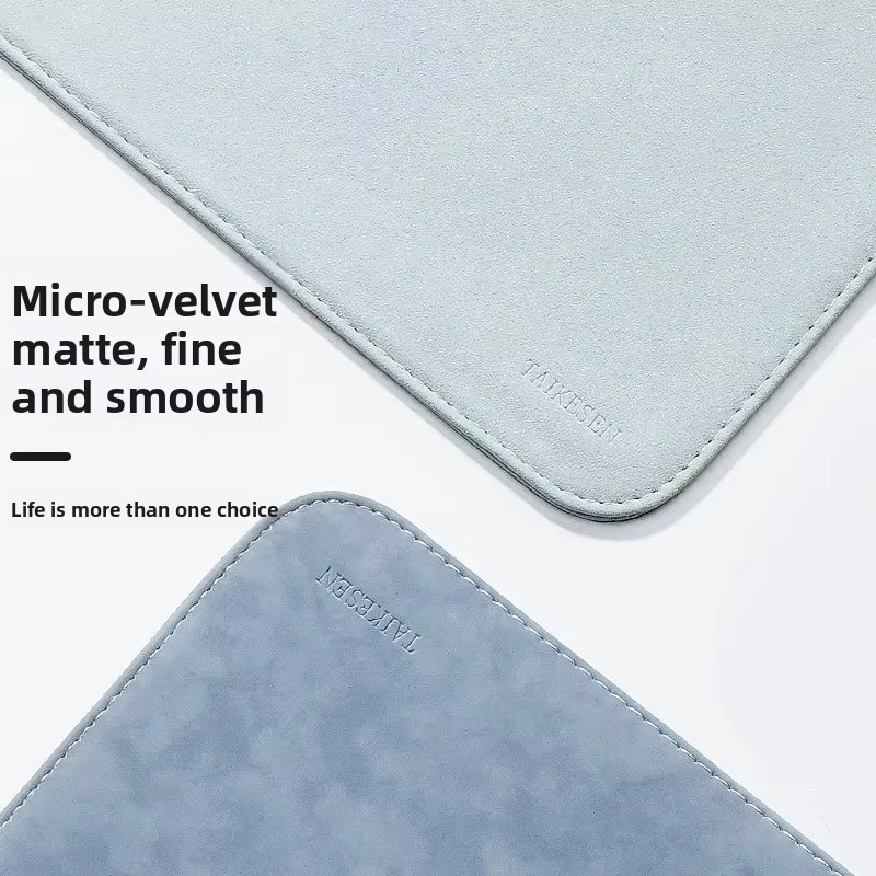 Premium Velvet Laptop Sleeve With Power Pouch - Light Grey
