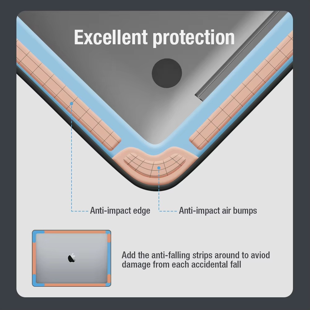 Nillkin Portable Laptop Sleeve Protector and Stand - Water Ripple Black