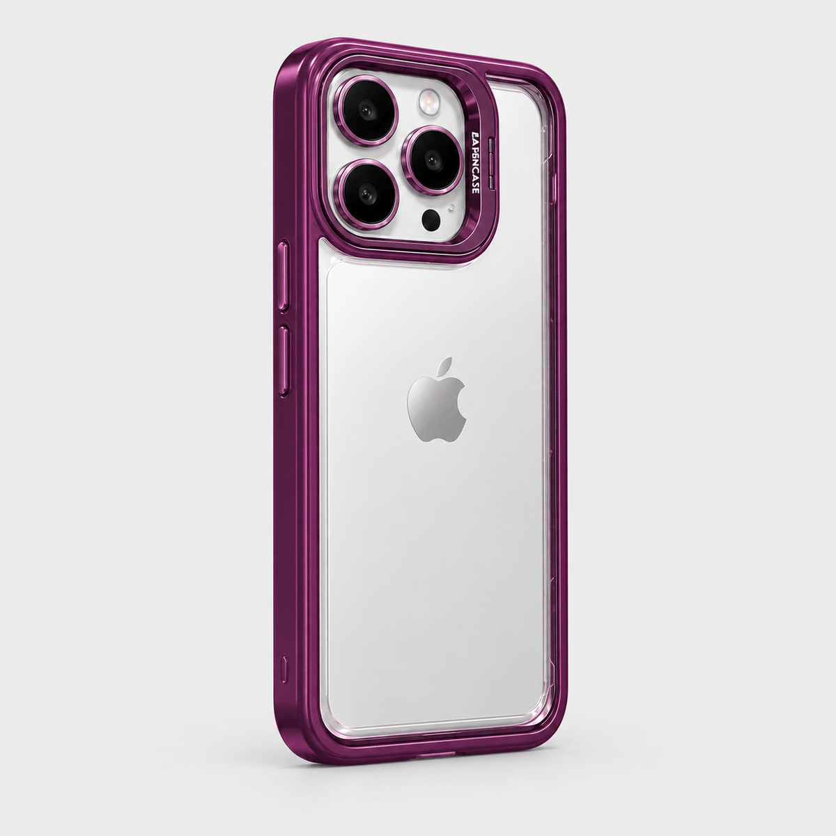 Transparent Lens Ring iPhone Case - Dark Purple