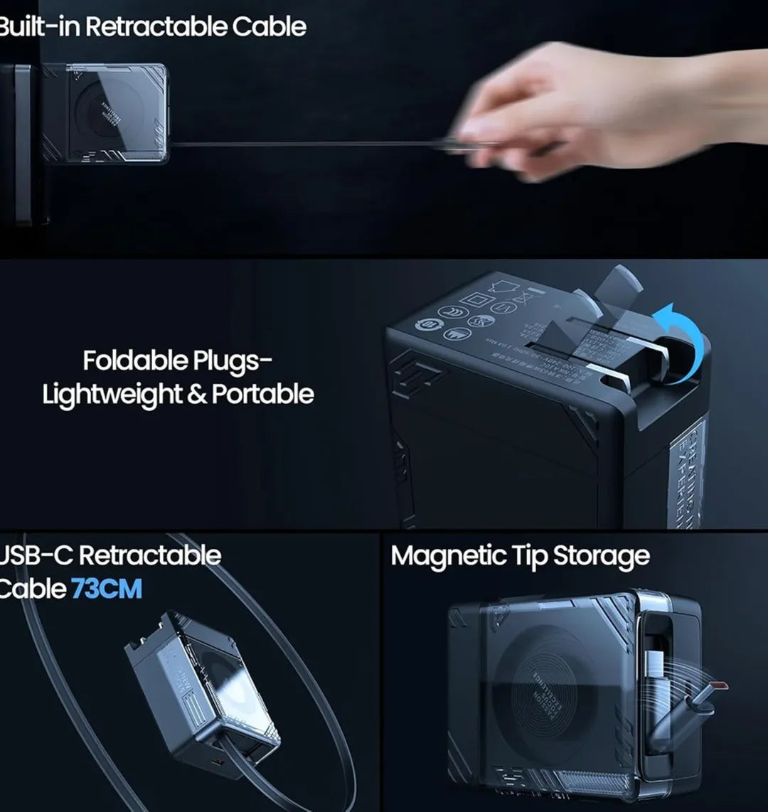 NILLKIN IceCore Retractable 65W GaN Charger