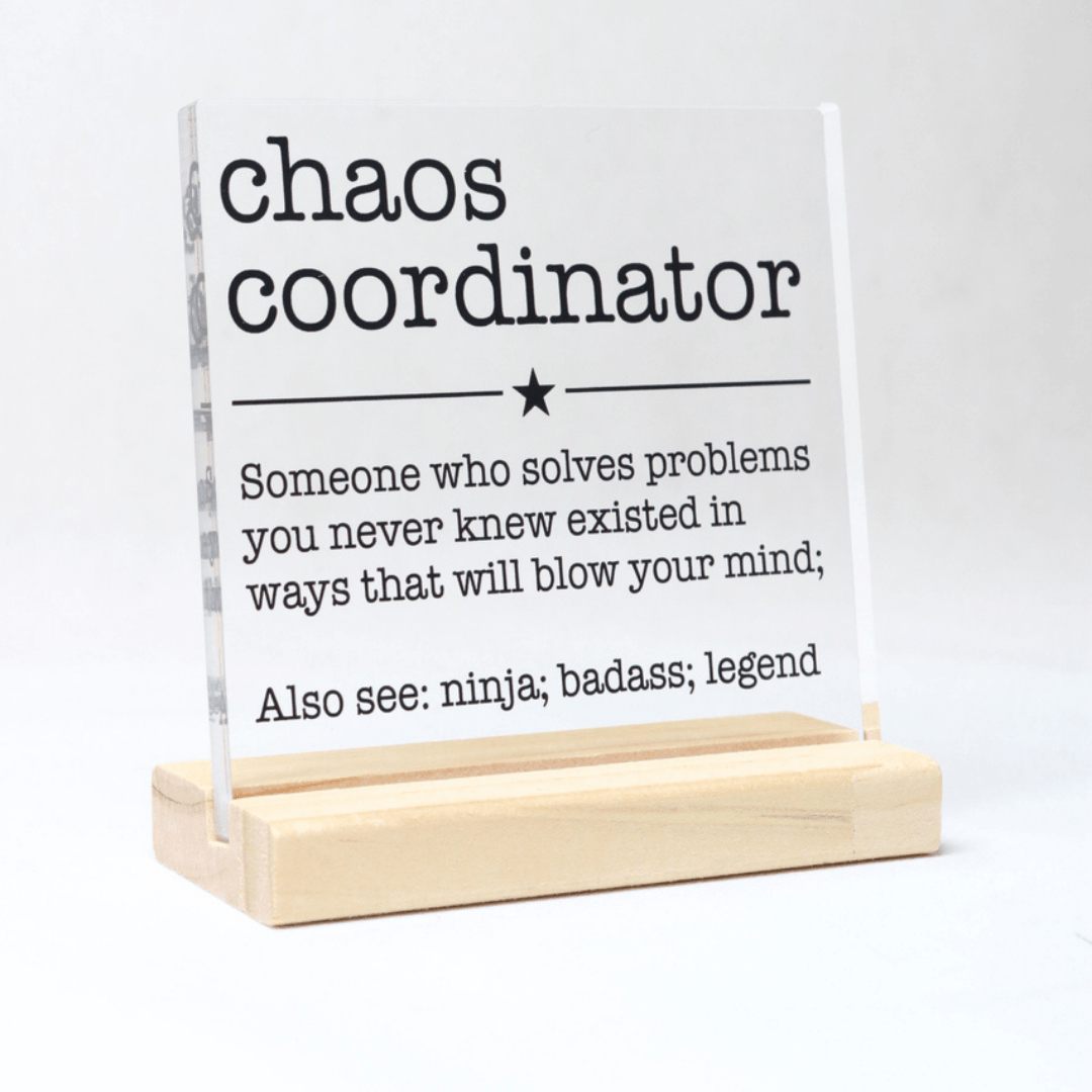 Funny Acrylic Office Desk Plaque