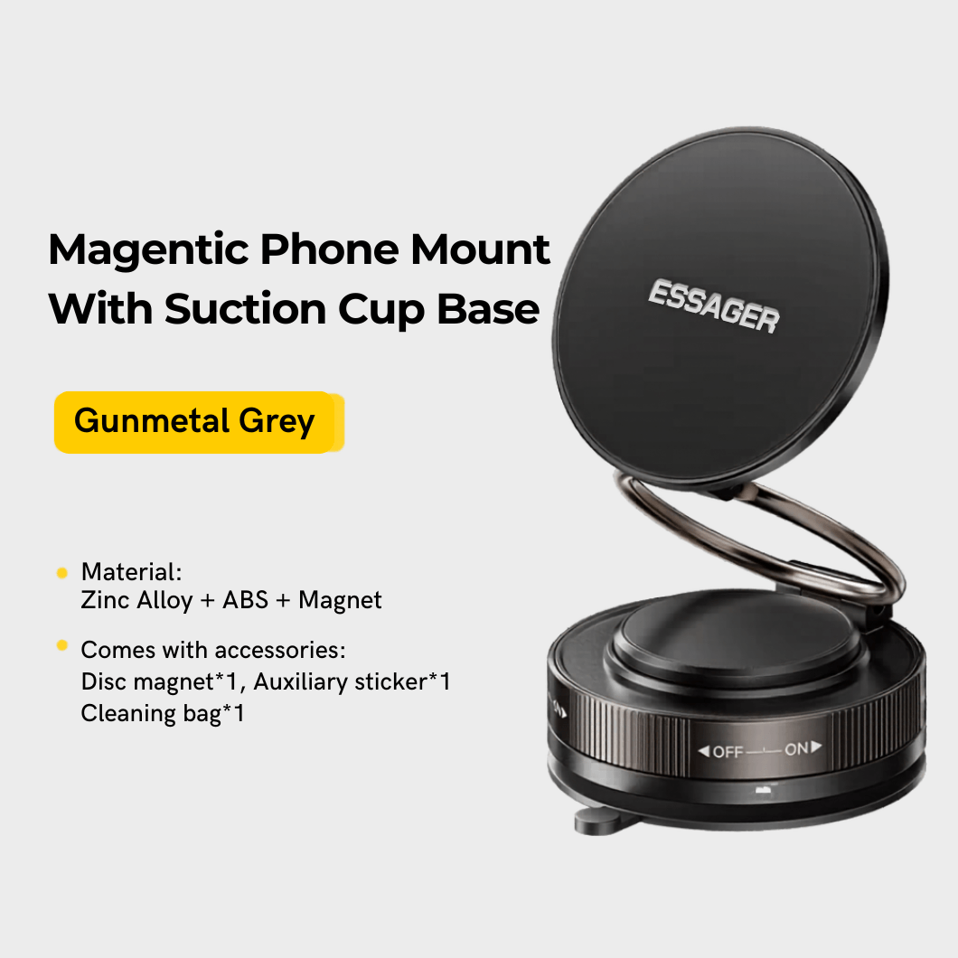 Essager 360° Magnetic Suction Cup Phone Holder