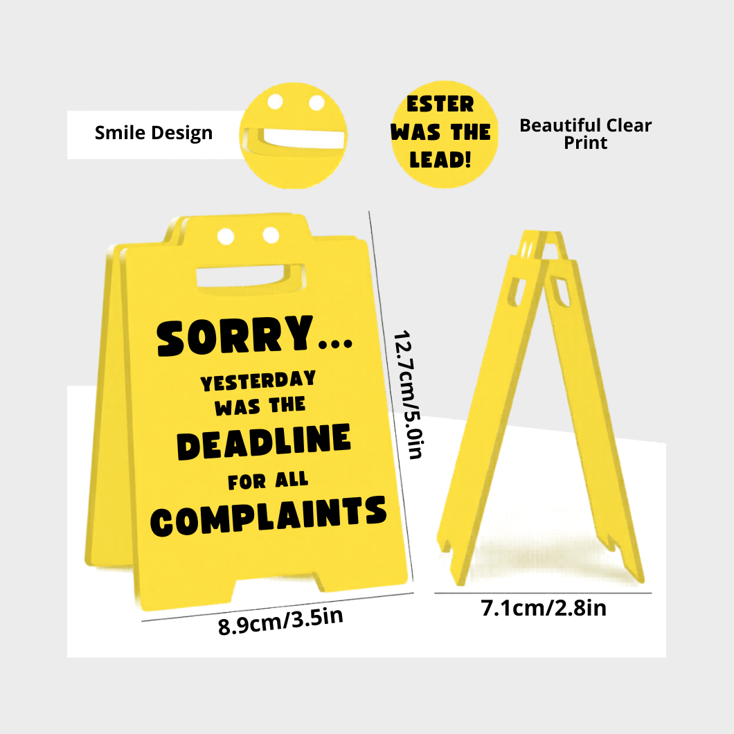 Funny Caution Desk Signs