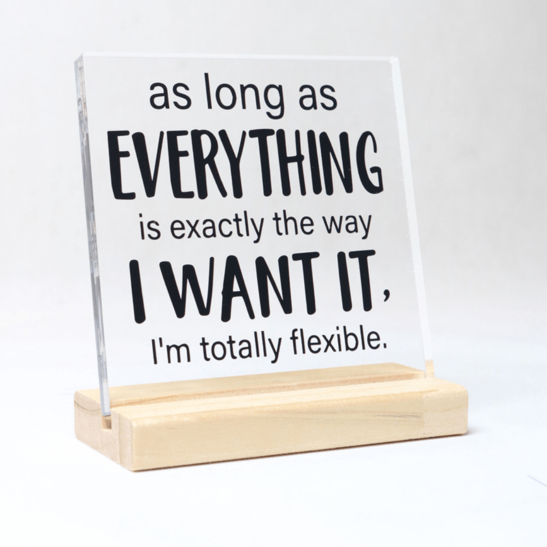 Funny Acrylic Office Desk Plaque