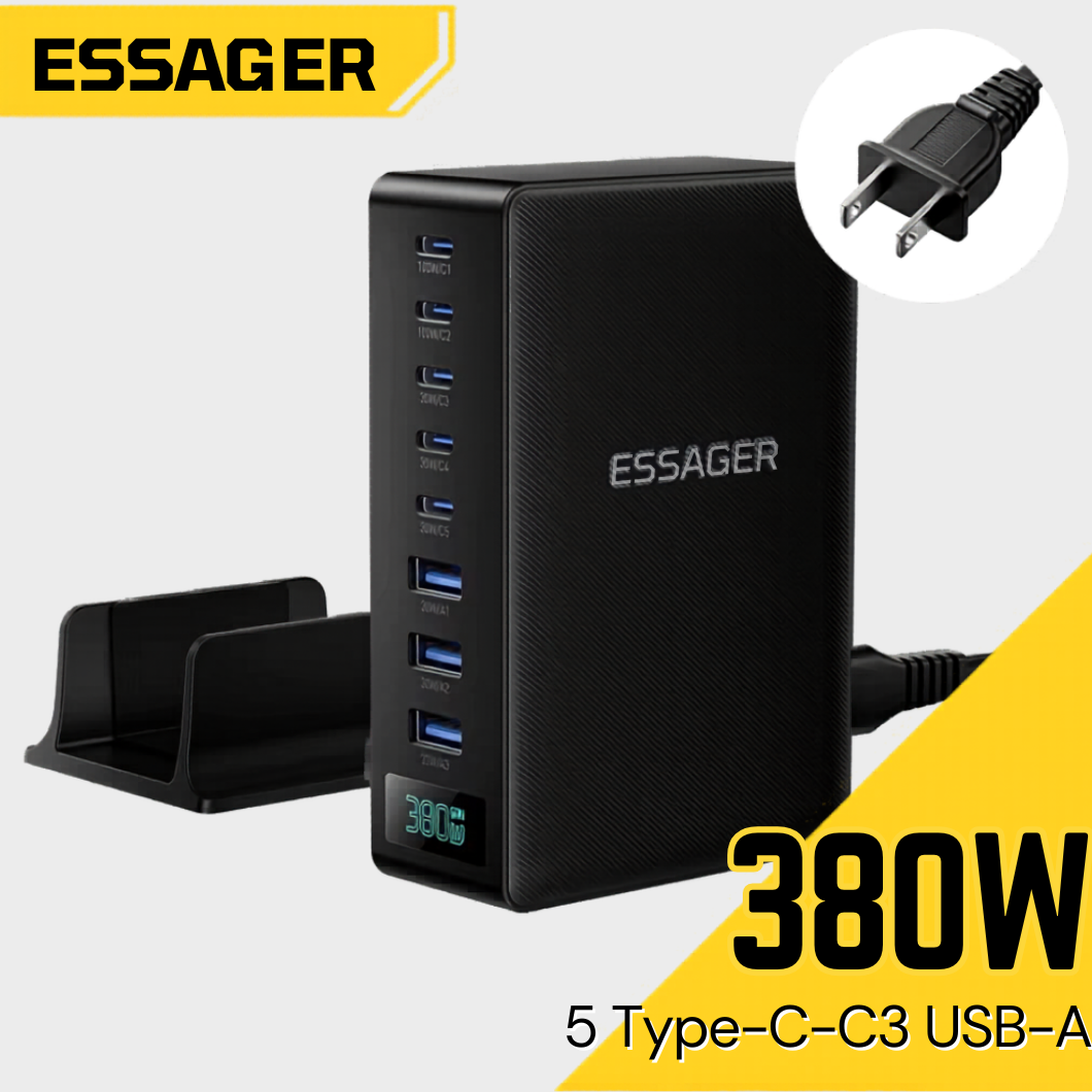 Essager 380W GaN Desktop Charger (3A & 5C)