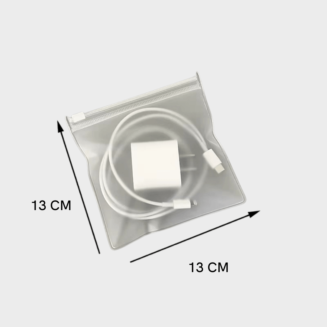 Frosted Zipper Storage Pouch