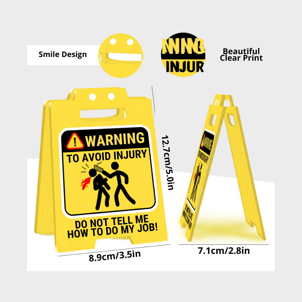 Funny Caution Desk Signs