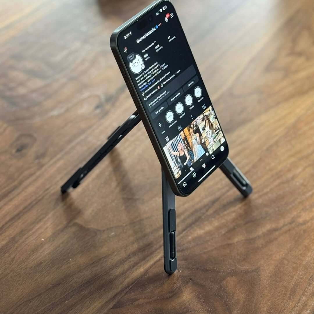 Multi-Functional Foldable Metal Phone Holder & Laptop Stand