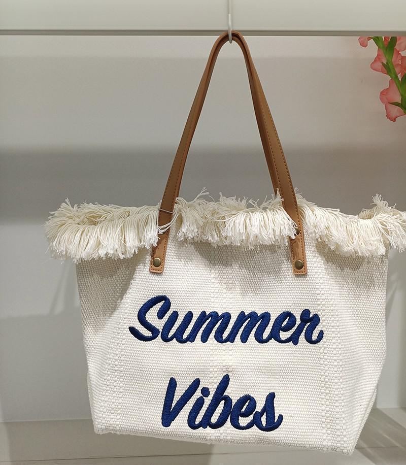 Summer Vibes Canvas Handbag-DIVERSITY