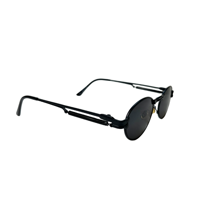 Vintage Oval Sunglasses - Black