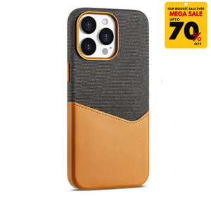Textured Leather Card Holder iPhone Case-DIVERSITY