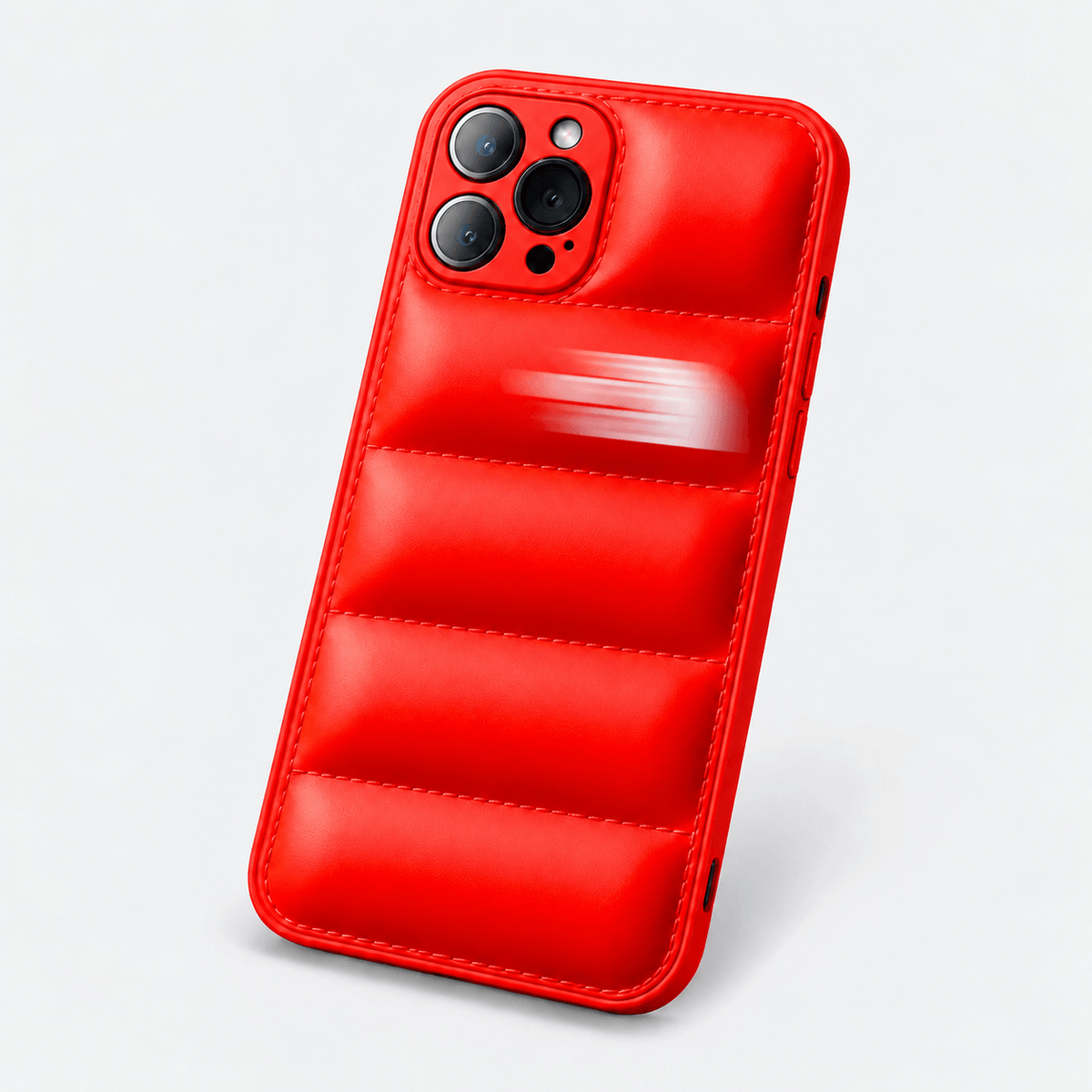 Puffer iPhone Cover - Red