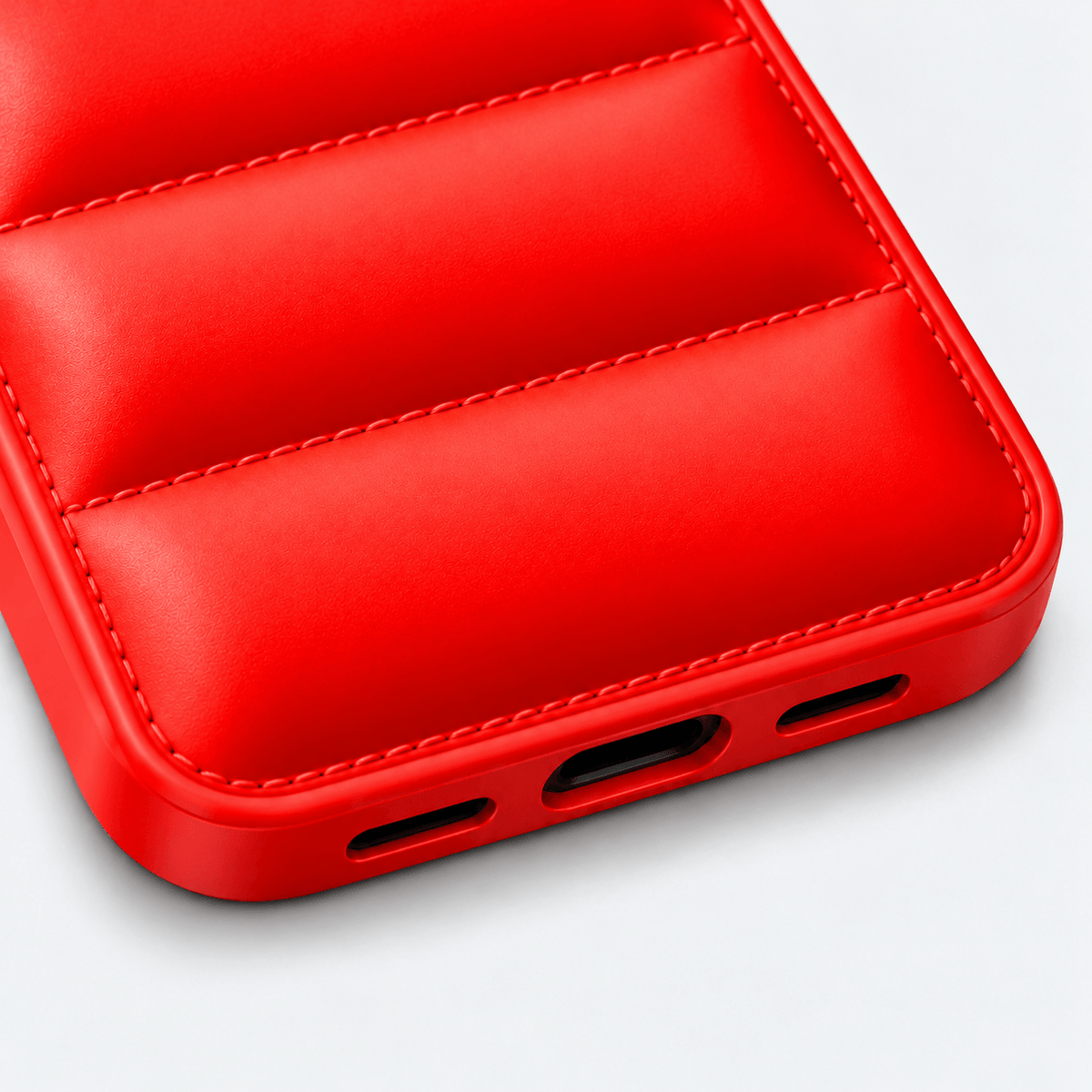 Puffer iPhone Cover - Red