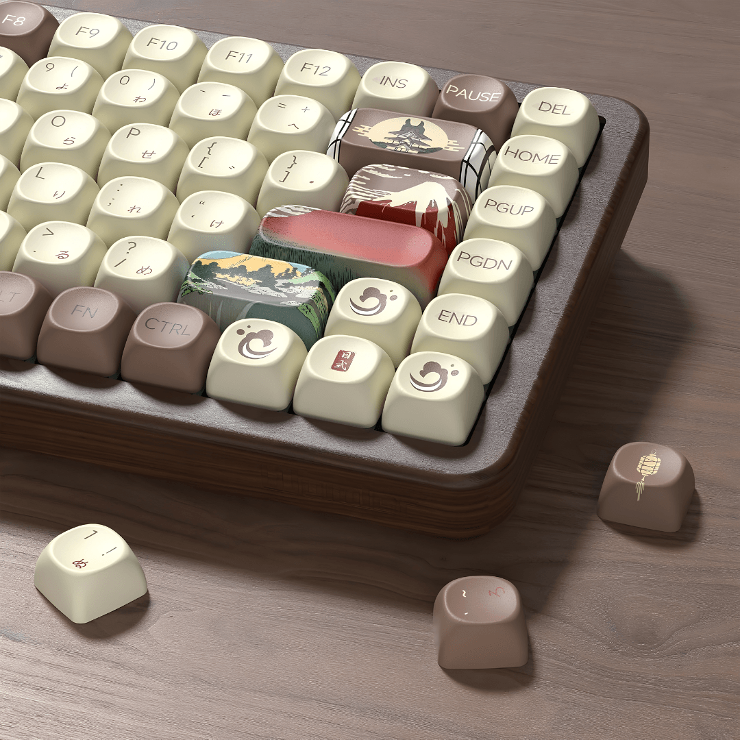 WOMIER WD75 75% VIA Support Wireless Wooden Keyboard