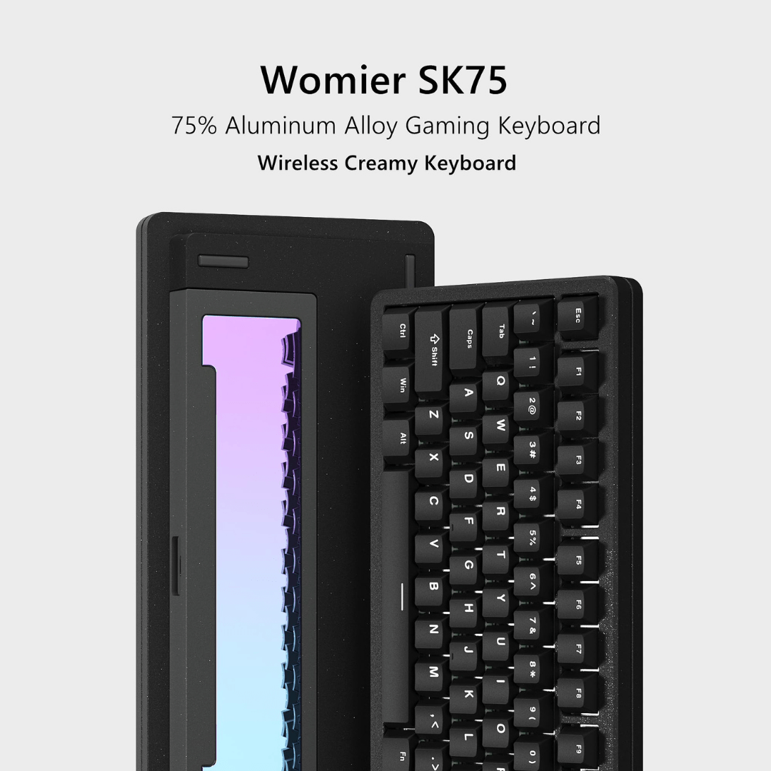 WOMIER SK75 75% VIA Support Wireless Aluminum Custom Keyboard