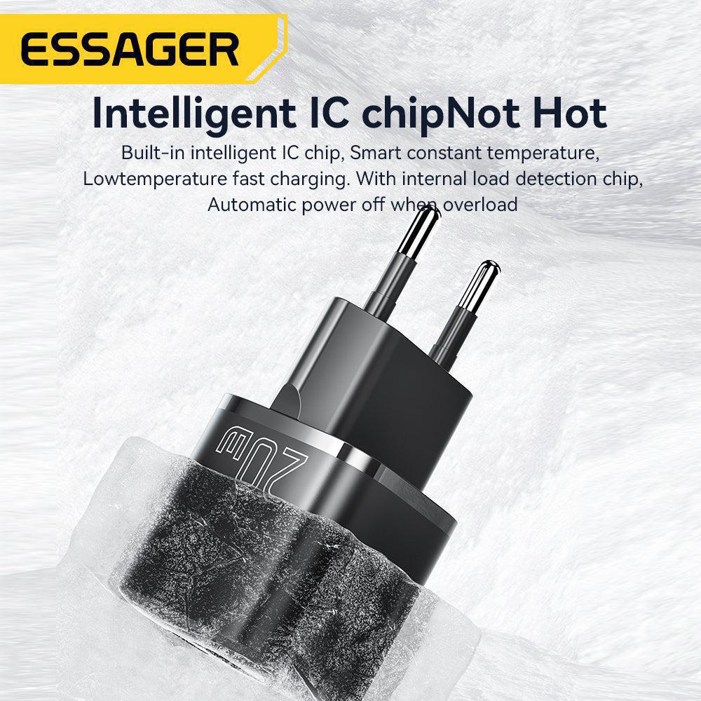 Essager 20W GaN USB-A & Type-C Fast Charger-DIVERSITY