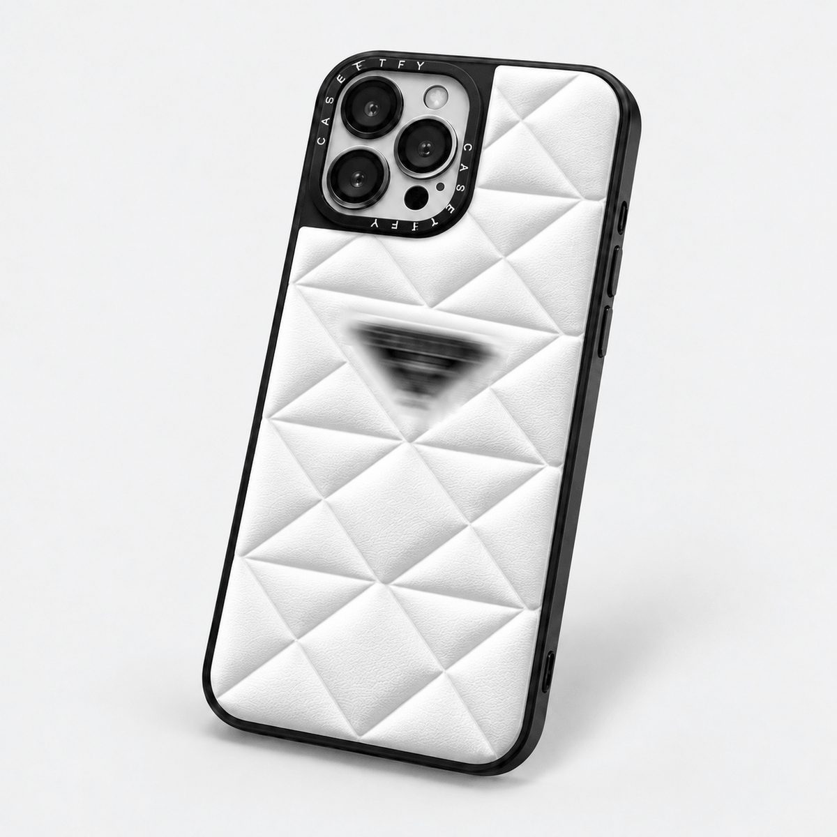 PD Puffer iPhone Case - White