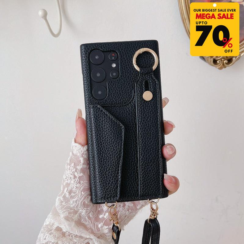 Faux Leather Crossbody Phone Case-DIVERSITY