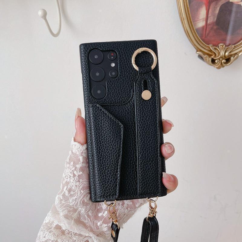 Faux Leather Crossbody Phone Case-DIVERSITY