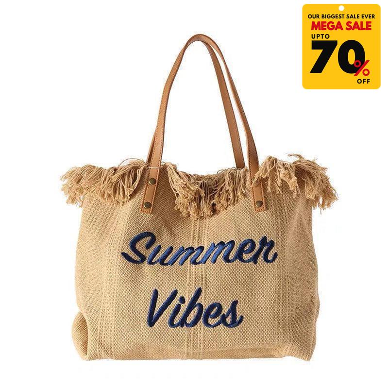 Summer Vibes Canvas Handbag-DIVERSITY